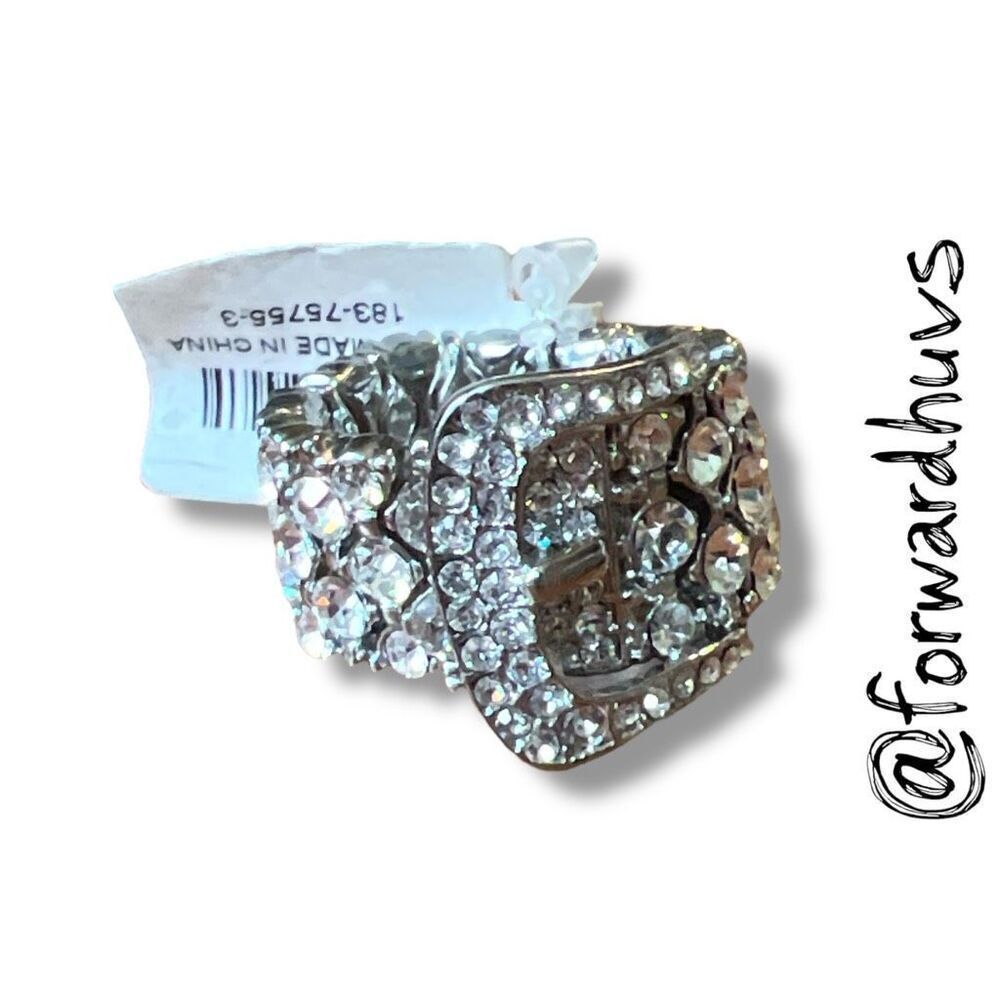 Bundle Sale 3 for $15 | Z Gallerie Callisto Crystal Stretch Ring Size 6.5 - 8